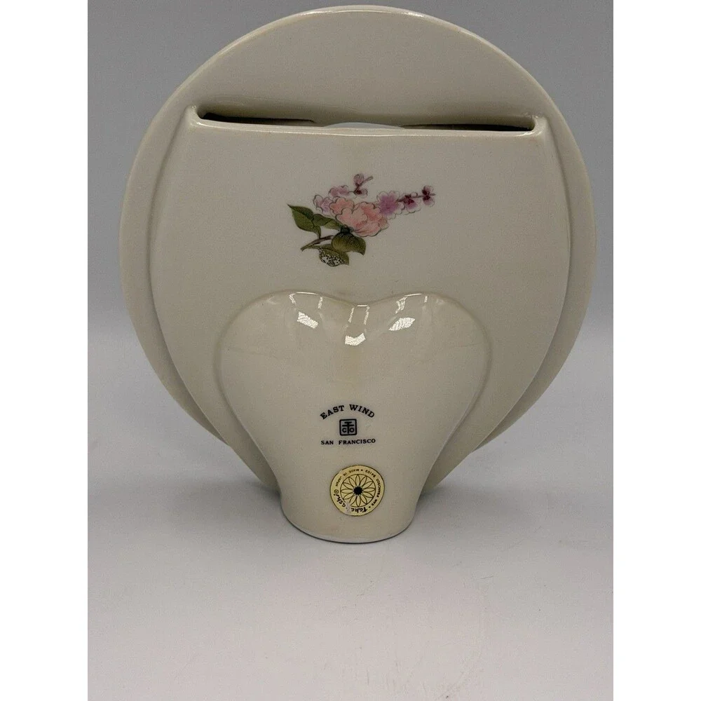Vintage Takahashi East Wind San Francisco Bird Floral Mini Picture Frame Japan